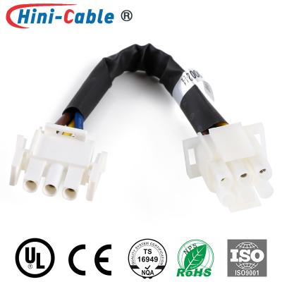China TYCO 3Pin To 2x3Pin Board To Wire 16AWG Custom Power Cable for sale