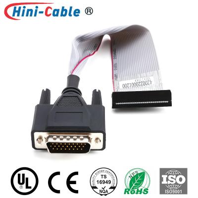 China D-SUB26 Male To 2.54mm IDC 2x13Pin 220mm PC Monitor Wire for sale