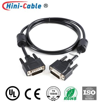 China D-SUB 15Pin Male To Male 1300mm Computer Monitor Cables for sale