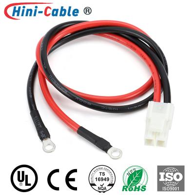 China JST VLP-02 To 2pcs Ring Terminals 320mm Custom Power Cable for sale