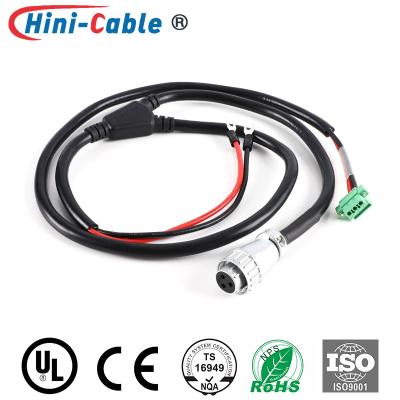 China IATF16949 5.08mm UL1015 12AWG 3 Pin Wiring Harness Te koop