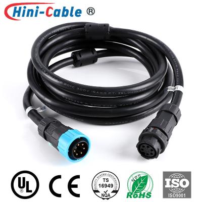 China El cable de extensión impermeable del enchufe de 16AWG XLPE 6pin moldeó la inyección en venta