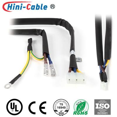 China 260mm 18AWG Car Wire Harness 4.2mm 3Pin To Female Ring Terminal for sale