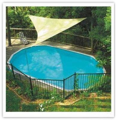 China Triangle Breathable Sun Shade Sail For Courtyard , Swimming Pools for sale