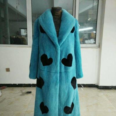 China 2019 Customs Best Quality Anti-Shrink Luxury Mink Fur Coat Custom Design Queen Custom Design for sale