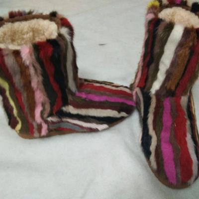 China 2018 Soft Hand Feeling Custom Mink Fur Snow Boot Australia Women Fur Boot en venta