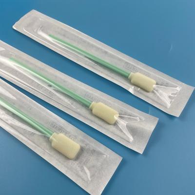 China Round Rectangle Head Medical Sterile Foam Tip Swabs Individual Pack for sale