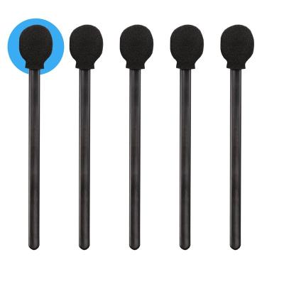China Lint Free Round Black Sponge Foam Tip Swab For Car Cleaning for sale