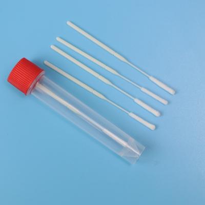 China 9cm Medical Sterile Flocked Nylon Nasal Sampling Swab Individual Wrapped en venta