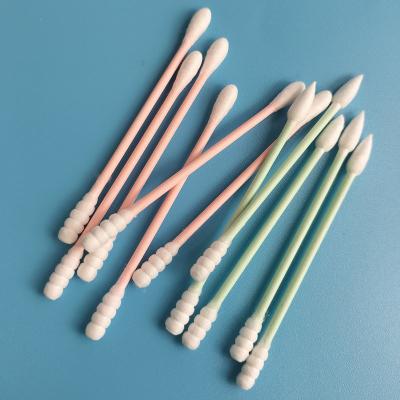 China 50pcs/Bag Biodegradable Green Paper Stick Qtips Cotton Bud Swab For Makeup Removing for sale