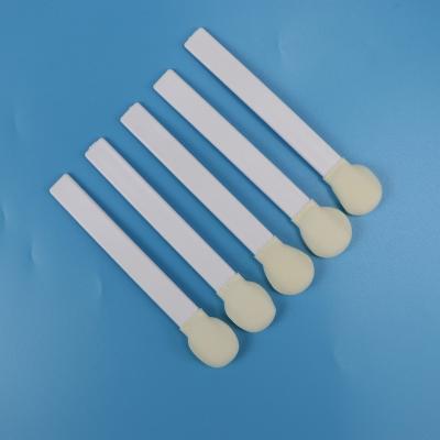 China Disposable White PP Stick Foam Tip Swabs Big Round Sponge Stick Foam Head Medical Swab en venta