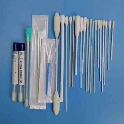 China Disposable Sterile Swab EO Disinfecting White Color Customizable Sampling Swab for sale