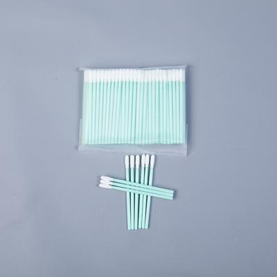 China 100% polyester Plastic Katoenen Zwabbers de Totale Lengte van 70 Mm Geen Chemische Reactie Te koop