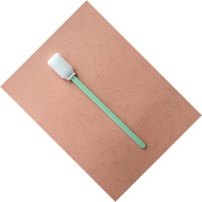 China Rectangular Head Cleanroom Foam Swabs , 5'' Long Cleaning Swabs For Printers for sale