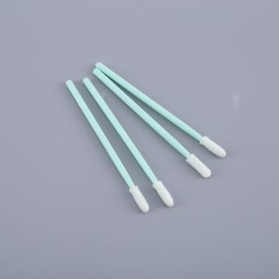 China Electronic Assembly ESD Safe Foam Tip Swabs Disposable with Green PP Stick for sale