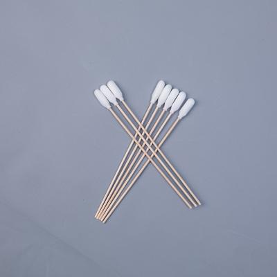 China Disposal Wood Long Stick Cotton Swabs , Sterile Medicated Cotton Swabs for sale