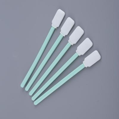 중국 린트천 - 잉크젯 프린터 청소를 위한 자유로운 폴리에스테 면봉 지팡이 비 길쌈된 머리 판매용