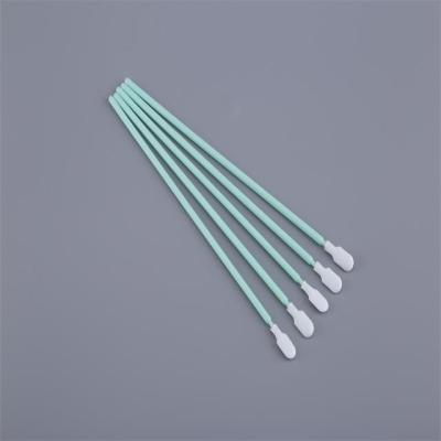 中国 ポリプロピレンのハンドル ポリエステル綿棒は、編まれた繊維のクリーニング綿棒を拭きます 販売のため