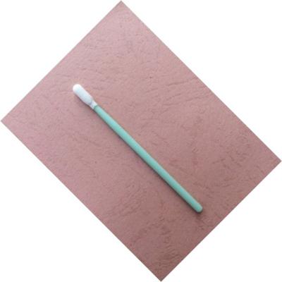 China TX743B Micro Cotton Swabs Stick , Fabric Swabs White Head Green Stick for sale