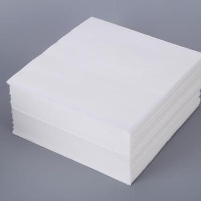 China White / Blue Non Woven Microfiber Cloth OEM Logo For Optics Cleaning for sale