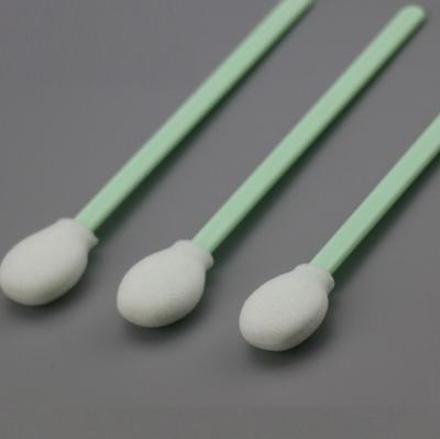 China Mobile Phone Sterile Q Tip Swabs White Big Round Sponge Head SGS Approved for sale