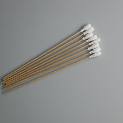China Polyester Head 150mm Medical Cotton Bud Swab Lint Free Cleanroom Swab for sale