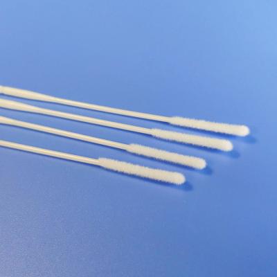 China 150mm Individual Sterile Packaged Nylon Flocked Nasal Swab for sale