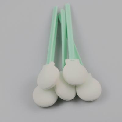 China Electronics Circular Head Disposable Cleanroom Foam Swabs for sale