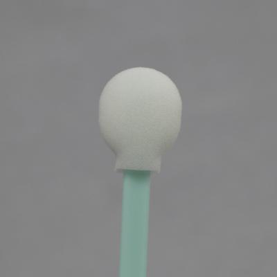 China 125mm Round Lint Free Cleanroom Foam Swabs Pp Stick for sale