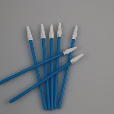 China PP Stick Sharp Head Dacron Tipped Swab For PCB Cleaning for sale