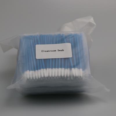 中国 使い捨て可能なDacronの綿棒の二重層ポリエステル頭部のクリーニングの綿棒 販売のため