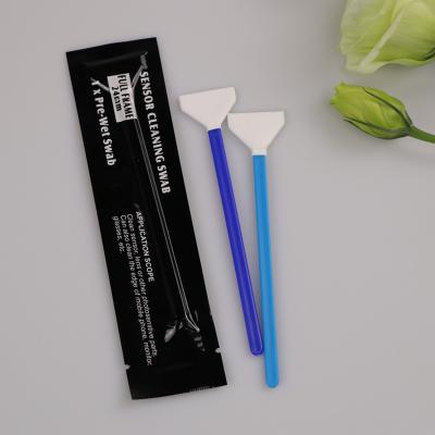 China Lint Free Camera Full Frame Microfiber Swabs With PP Handle for sale