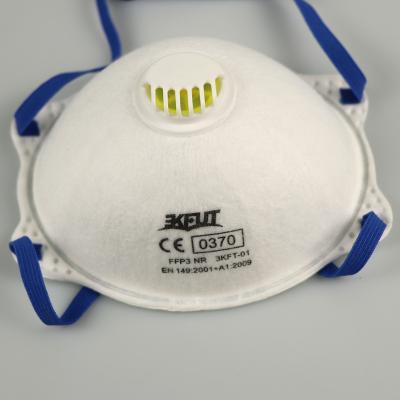 China Protective FFP3 Face Mask With Breathing Valve Headbands for sale
