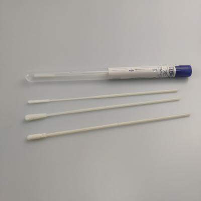 Chine Écouvillons oraux nasaux de gorge de bâton stérile d'ABS d'ordre technique avec le tube de collection témoin à vendre