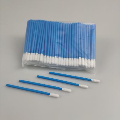 China Autoclave Sterilized 70mm Disposable Polyester Swabs 100pcs for sale