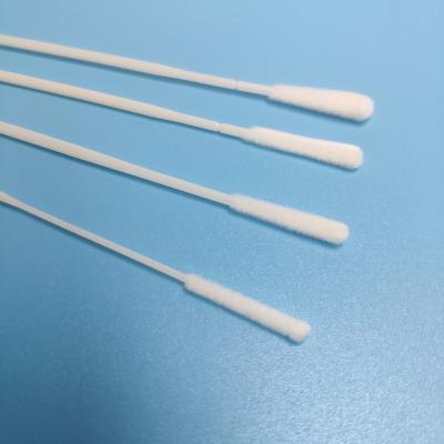China Disposable Nylon Flocked Sample Collection Swab 150mm With Breakpoint for sale