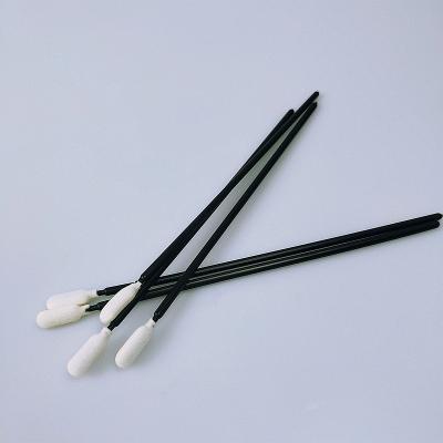 China Black Handle 6.6 Inch Foam Cleaning Swabs Clean Product Hard To Reach Place Clean for sale