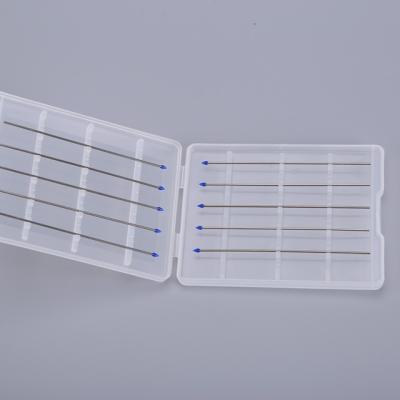 China 70mm Metal Stick Blue Pointed Adhesive Silicone Q Tip for sale