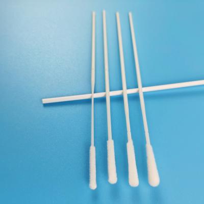 China 15cm Sample Collection Nylon Head Flocked Nasopharyngeal Swab for sale