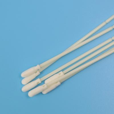 China 15cm Medical Sterile Foam Tip Oral Sampling Flocked Swab With ABS Stick for sale