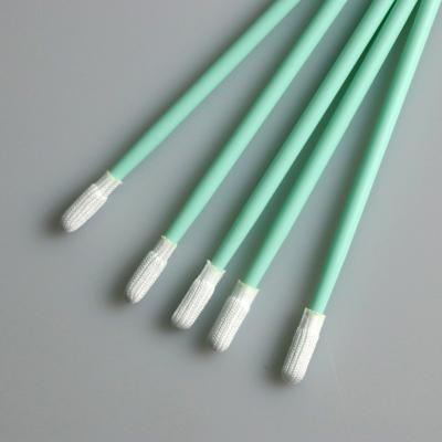China Knitted Mini Round Head Cleanroom Polyester Cleaning Swab for sale