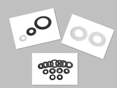 China MoS2 filled PTFE ring gasket produced by CNC machine with 13 hours sintering for sale