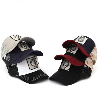 China Patch Embroidered Animal Cotton Sunshade Baseball Cap For People en venta