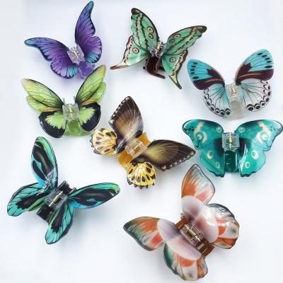 China Acrylic butterfly claw clip Fashion High quality shark clip for sale
