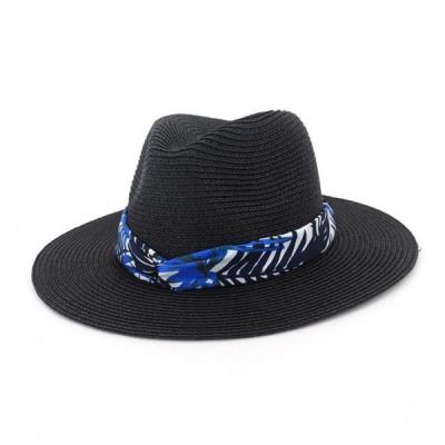 China Protección Straw Hat de Straw Hat Men Sombrero Sun de las mujeres de Dame Top Hats Men Straw con la cinta en venta