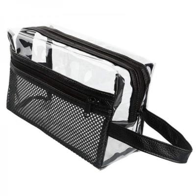China Clear Travel Toiletry Makeup Bags Transparent Shaving Bag Cosmetic Bag Organizer for sale