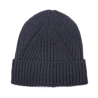 China Hot Selling Wool Knitted Hat Winter Beanie Hat Fashion Striped Outdoor Winter Hats for Adults for sale