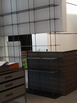 Chine Multifunctional Aluminum Display Shelf L Shape TV Storage Cabinet à vendre