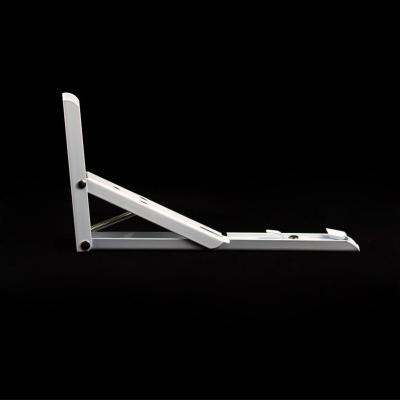 China SGS Satin Iron Folding Floating Shelf Brackets With High Bearing Gravity for sale