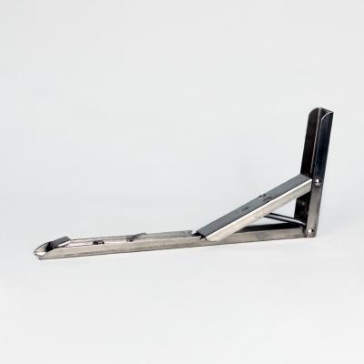 China 350mm Brushed Stainless Steel Fold Down Desk Brackets for sale